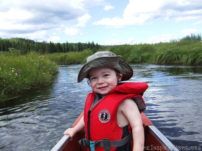 Family Canoeing with a Toddler