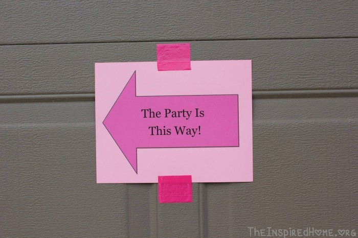 party sign