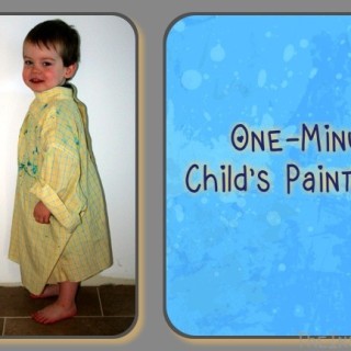 1 Minute Child’s Paint Smock