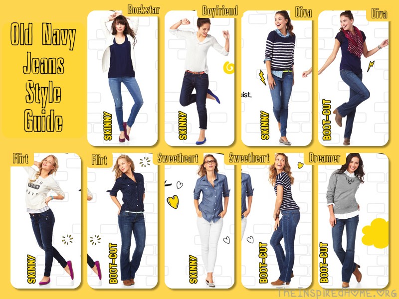 old navy jeans style guide