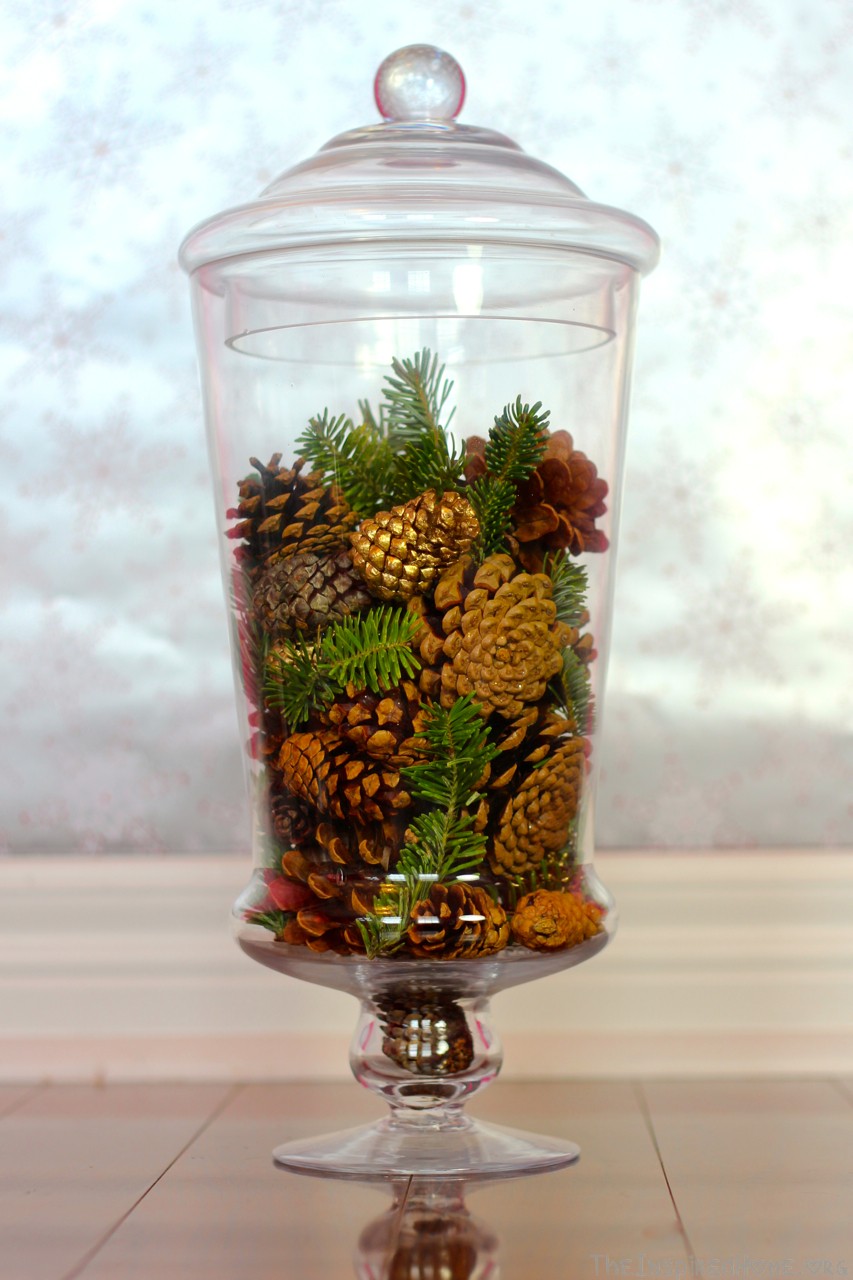 pinecone vase filler