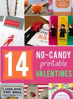 14 No-Candy Free Printable Valentines Cards