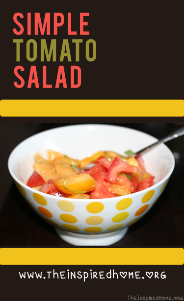 Bowl of Simple Tomato Salad