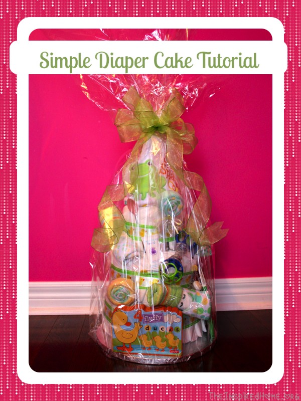 A simple and easy-to-follow Diaper Cake Tutorial from TheInspiredHome.org