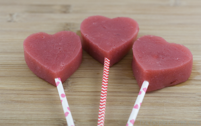 Healthy Valentines Day Treats - Strawberry Hearts