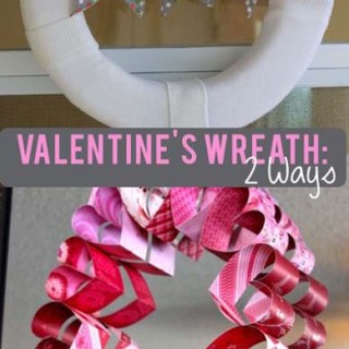 TheInspiredHome.org // These Valentines Day Wreaths gives you two options - a quick and simple craft & intermediate craft to try for stunning heart filled decor.