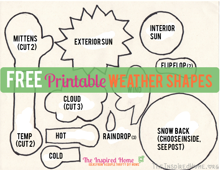 FREE Printable Weather Shapes