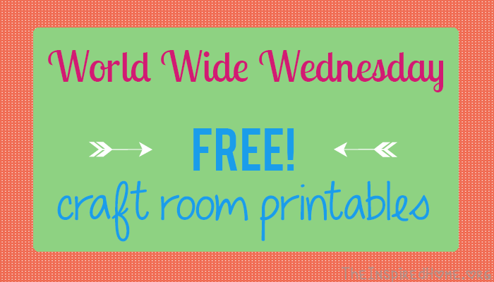 Looking to decorate the walls of your craft room? Check out these awesome FREE printables! From The InspiredHome.org