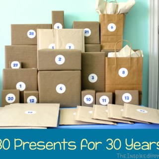 30th Birthday Gift Idea: 30 Presents for 30 Years