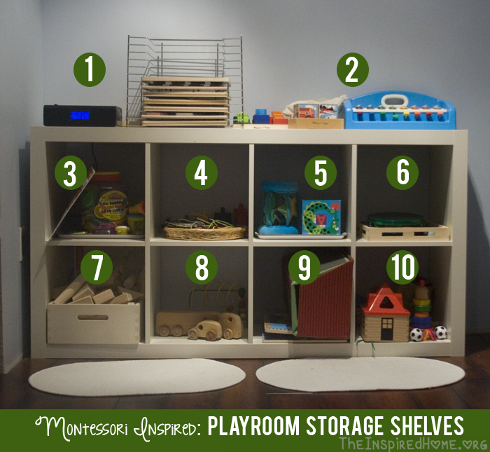 Playroom Storage Shelves Toys