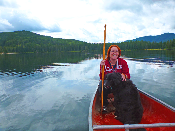 Meagan in the Canoe