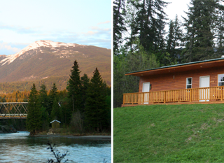 TheInspiredHome.org // Showers & Riverview at Tete Jaune Lodge, Tete Jaune Cache, BC #explorebc