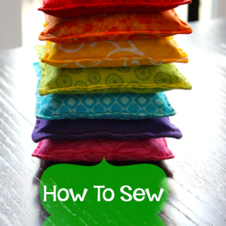 TheInspiredHome.org // How to Sew Your Own Bean Bags {Tutorial}. A great project for beginners, making bean bags is quite simple and kids of all ages will love them!