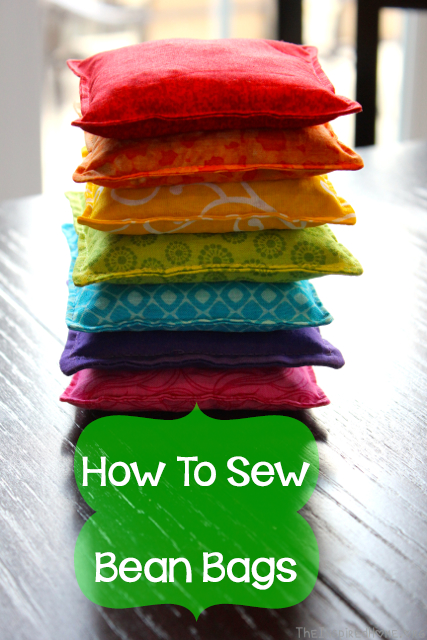 TheInspiredHome.org // 4 Sewing Projects for Kids, How to Sew Your Own Bean Bags {Tutorial}. A great project for beginners, making bean bags is quite simple and kids of all ages will love them!