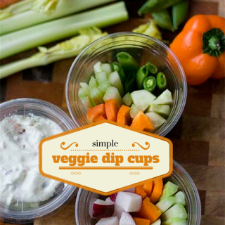 Simple Veggie Dip Cups