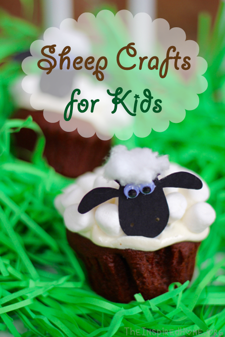 TheInspiredHome.org // Create these Shaun the Sheep cupcakes along with other sheep craft ideas for toddlers.