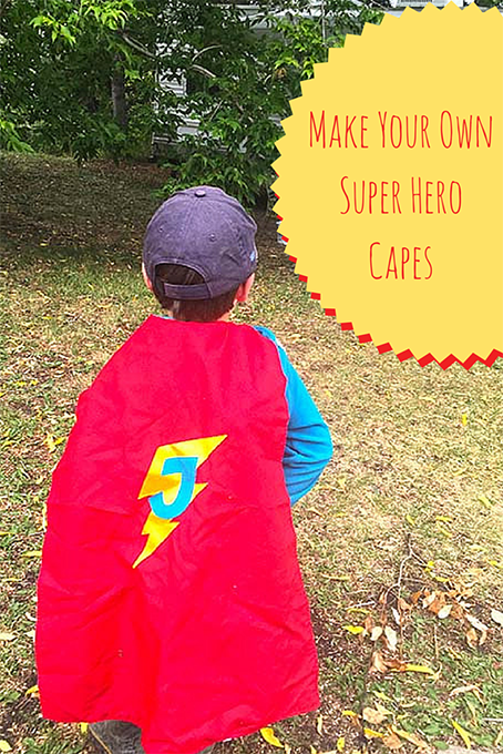 TheInspriedHome.org // Make Your Own Reversible Super Hero Cape. Faster than a speeding bullet, you can whip together this quick sewing project to delight the small person in your life. Be warned, hours of imaginative fun will follow! 