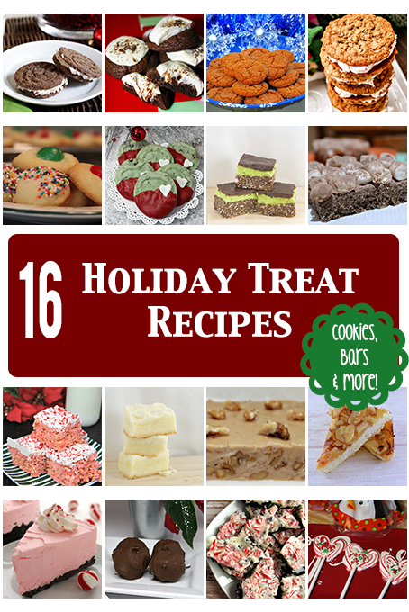 TheInspiredHome.org // 16 Holiday Treat Recipes including cookies, bars, bark, fudge, cheesecake and more! 