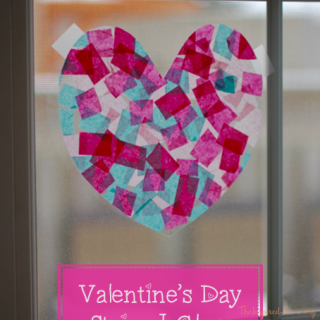 Valentine’s Day Stained Glass Toddler Craft