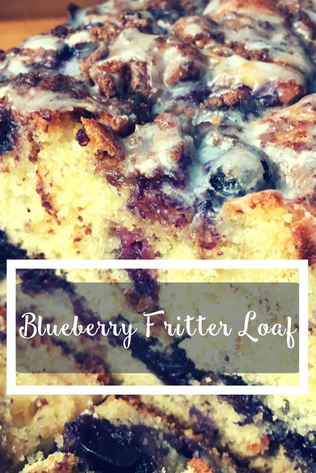TheInspiredHome.org // Lactose-Free Blueberry Fritter Loaf