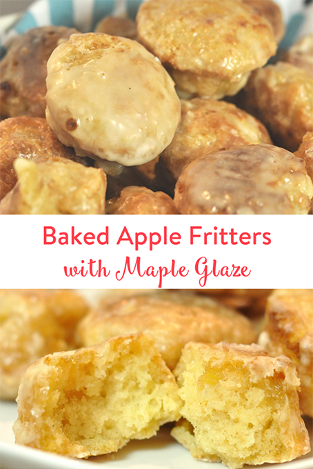 TheInspiredHome.org // Baked Apple Fritters with Maple Galze