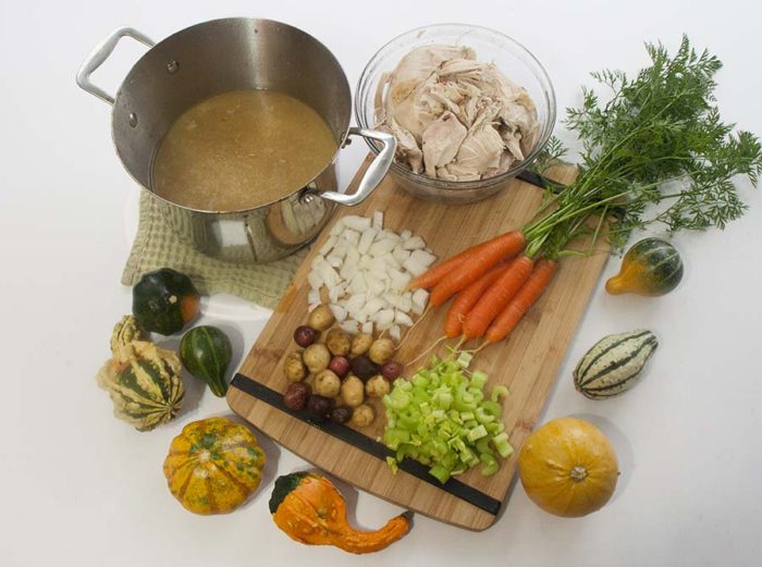 TheInspiredHome.org // Simple Whole Food Turkey Soup made with garden fresh ingredients.