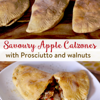 Savoury Apple Calzones with Prosciutto and Walnuts