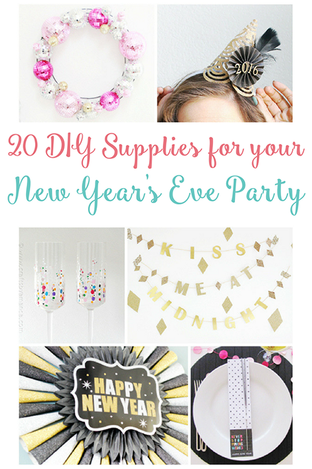 TheInspiredHome.org // 20 Ways to DIY your New Years Eve DIY Party Supplies. Ready for New Year's Eve but not ready to leave the house? Break into your craft stash and make these 20 great projects.