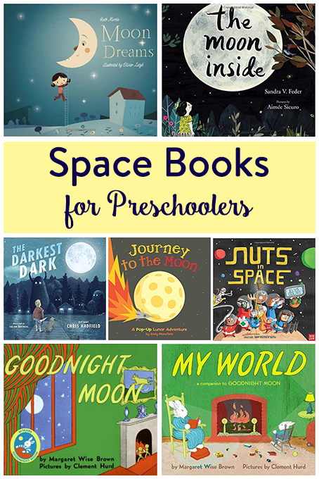 TheInspiredHome.org // Space Books for Preschoolers - a collection of 7 of our favourite picture books about the moon and space.