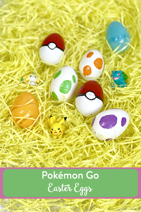 TheInspiredHome.org // Pokemon Go Easter Eggs, Pokemon Go Easter Egg, Pokemon Go Easter Basket // Fill their basket with these simple DIY Pokemon Go Easter eggs including a felt, no-sew version, and a no-candy Pokemon Go Easter Basket.