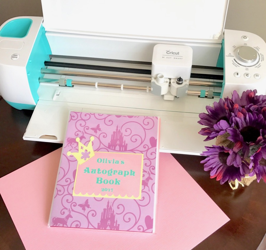 TheInspiredHome.org // Create a beautiful and customized DIY Disney autograph book and matching clipboard using your Cricut Explore Air 2 and some colourful vinyl.