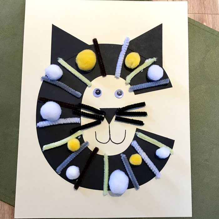 TheInspiredHome.org // Do you love cats as much as we do? Then round up the kids and get crafting! This letter C activity is tons of fun with C is for Cat.