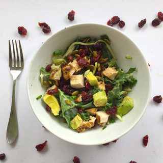 Kale Salad with Cranberries