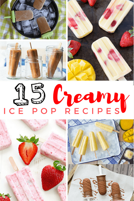 TheInspiredHome.org // 15 Creamy Ice Pop Recipes