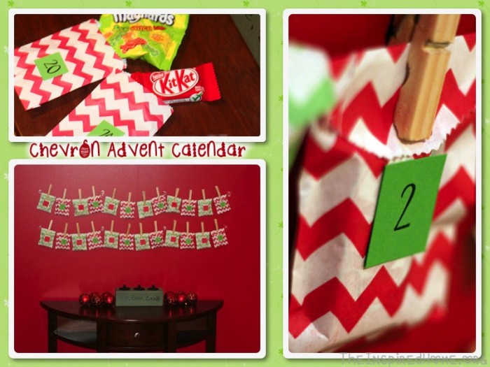 chevron advent calendar