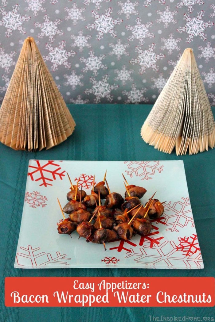 Bacon Wrapped Water Chestnuts by theinspiredhome.org