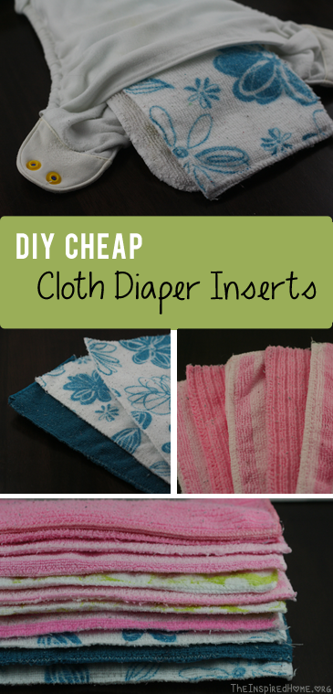 DIY Cheap Cloth Diaper Inserts sm