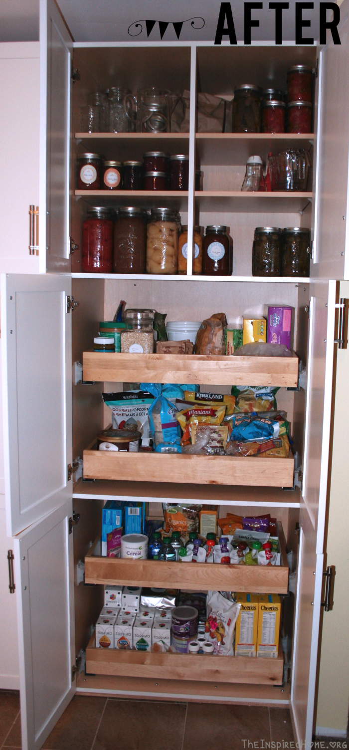 Healthy Pantry Organization After Right Side by theinspiredhome.org