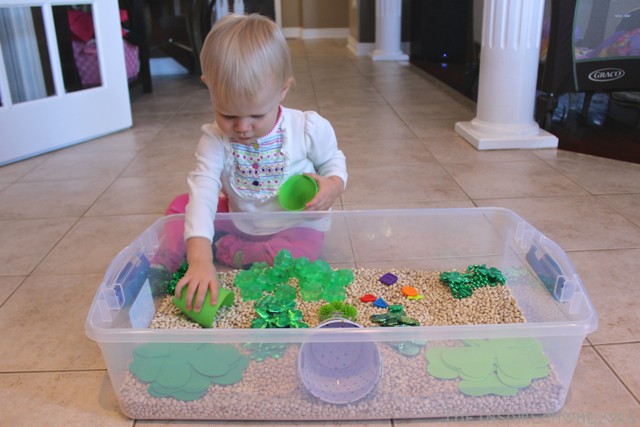 st pats sensory bin o