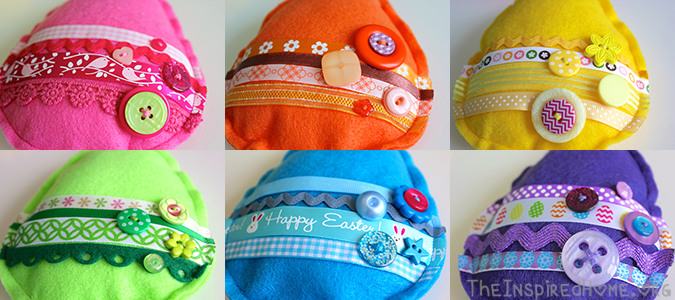 felt easter eggs
