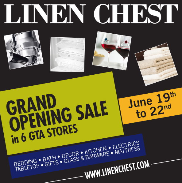 Linen Chest Grand Opening Sale