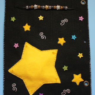 TheInspiredHome.org // Twinkle Twinkle Little Star Felt Quiet Book Page Tutorial - includes sound and flashing lights!