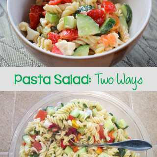 TheInspiredHome.org // Pasta Salad: Two Ways. Gluten-Free Pasta Salad & Simple Pasta Salad with Goat Cheese