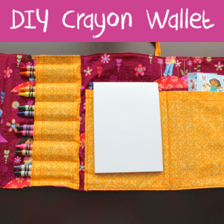TheInspiredHome.org // DIY Crayon Wallet Tutorial including sticker pocket!