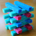TheInspiredHome.org // DIY Sponge Blocks. Stack them, sort them, make doll furniture from them! The possibilities are endless.