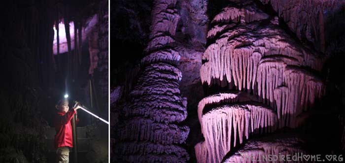 TheInspiredHome.org // Headlamps & Columns in Lewis and Clark Caverns State Park