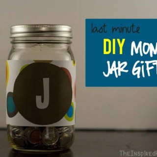 TheInspiredHome.org // Last Minute Gifts, DIY Money Jar
