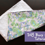 TheInspiredHome.org // DIY Burp Cloth Tutorial. This large burp cloth makes any awesome gift for any new mom and is the perfect beginner project.
