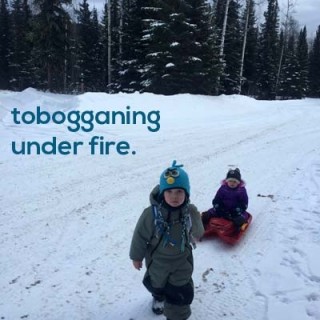 TheInspiredHome.org // Why my kids are still tobogganing, and why this mom and recreation professional refuses to give up on simple outdoor play - no matter the season.