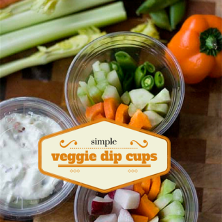 TheInspiredHome.org // Simple Veggie Dip Cups